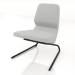 3d model Armchair on cantilever legs D25 mm - preview