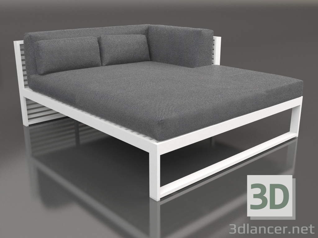 Modelo 3d Sofá modular XL, seção 2 direita (branco) - preview