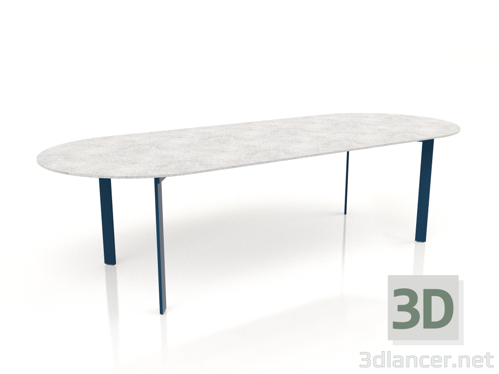 3D Modell Esstisch (Graublau) - Vorschau