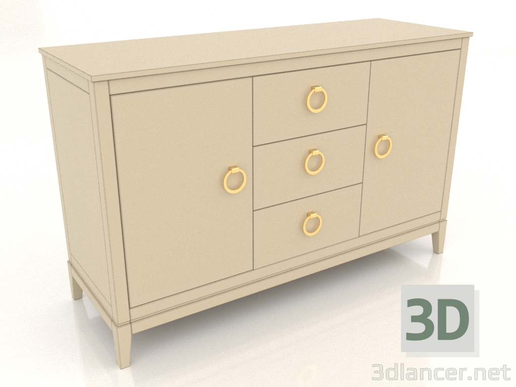 3d model Chest of drawers 2 (RAL 1015, option 1) - preview