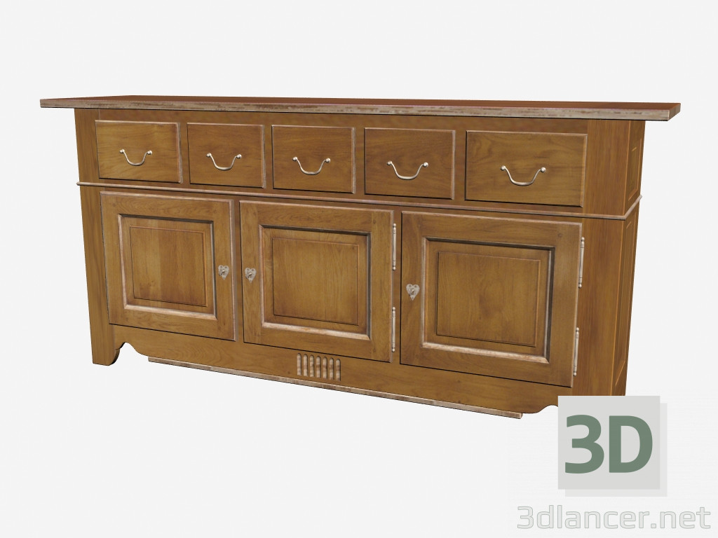 3D Modell Klassisches Buffet CH003 - Vorschau