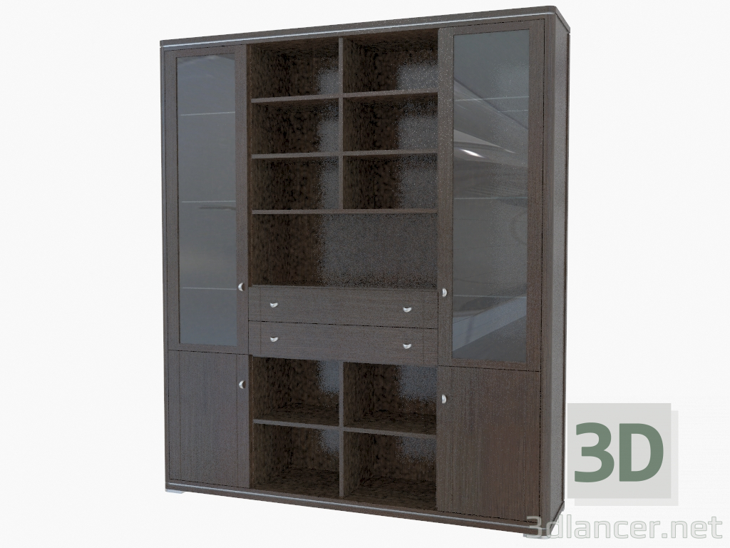 3d model Pared de muebles (465-45) - vista previa