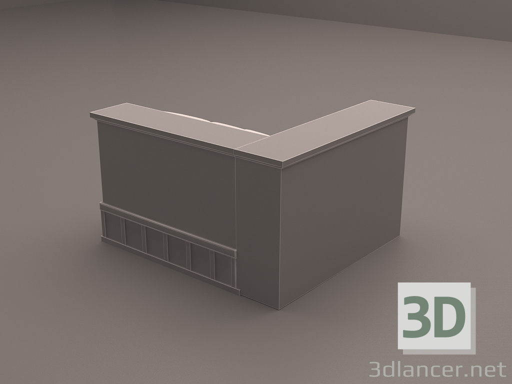 Sistema de los muebles 3D modelo Compro - render