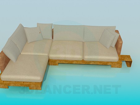 3d model Corner sofa - preview