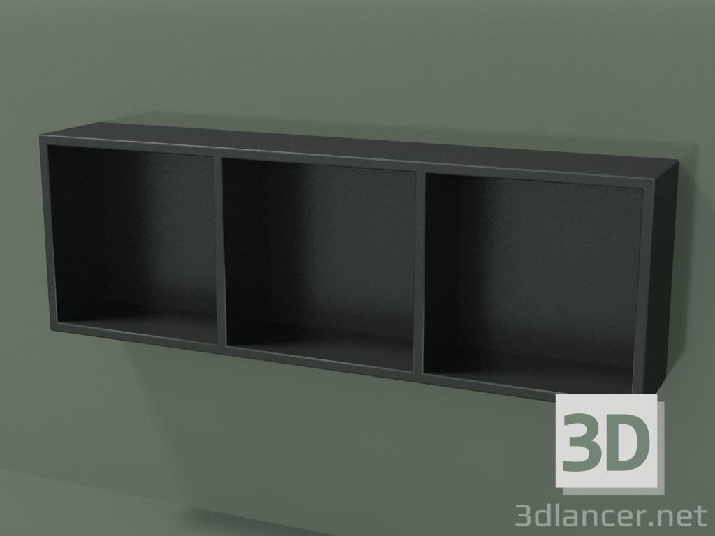 3d model Caja abierta (90U30004, Deep Nocturne C38, L 72, P 12, H 24 cm) - vista previa