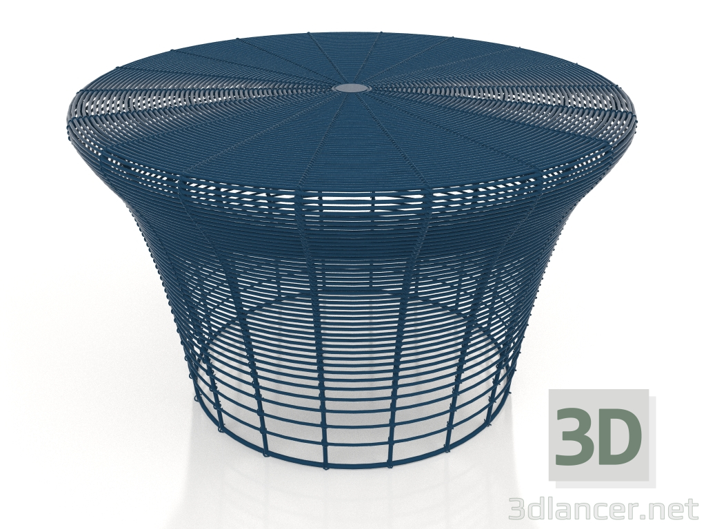 3d model Taburete bajo (Gris azul) - vista previa