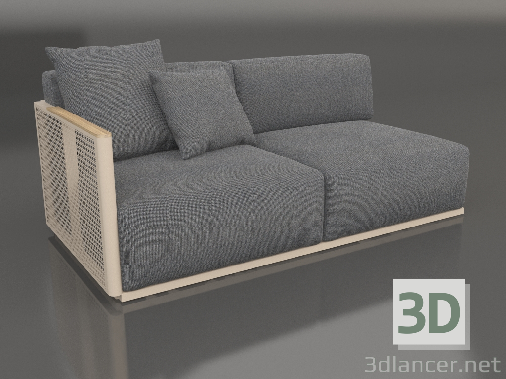 3d model Sofa module section 1 left (Sand) - preview