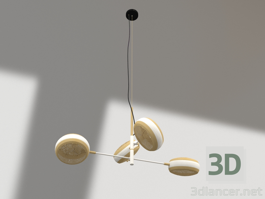 modello 3D Lampada a sospensione Gringo Multi (Bianco) - anteprima