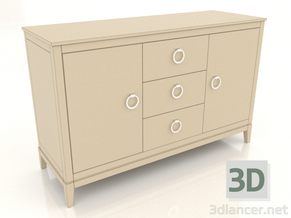 3d model Chest of drawers 2 (RAL 1015, option 2) - preview