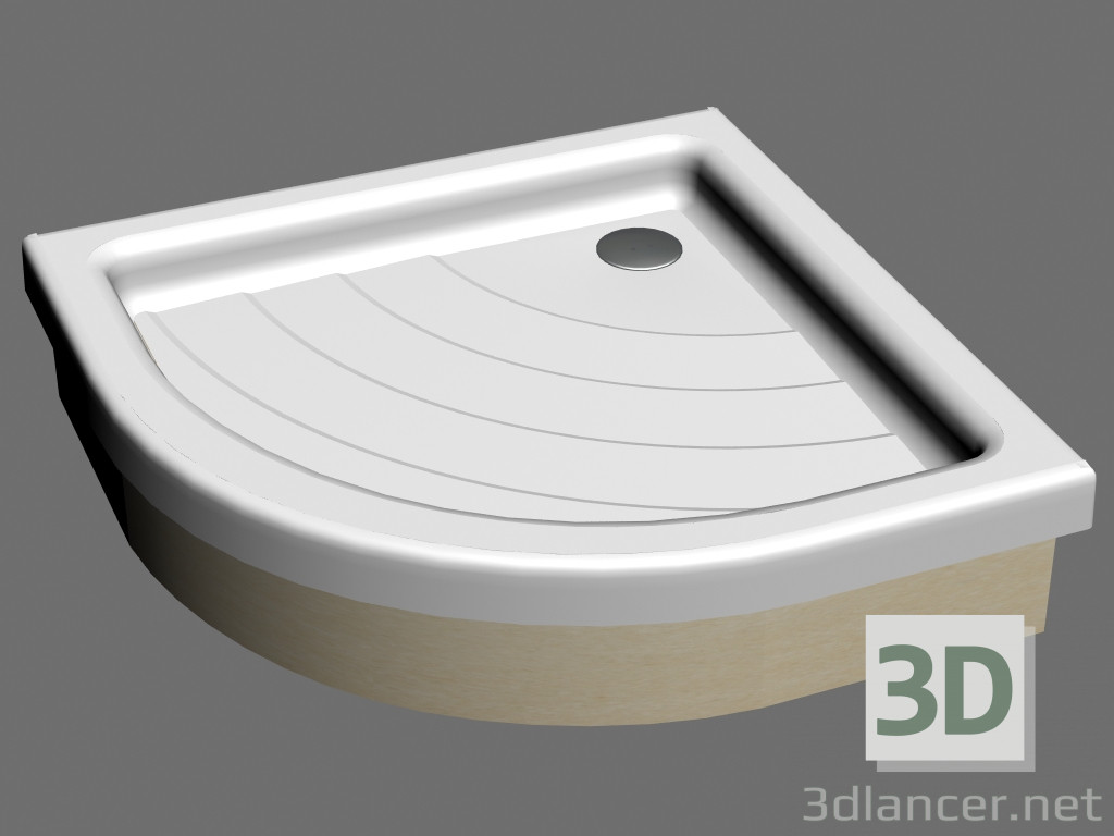 3d model Plato de ducha RONDA 80 EX - vista previa