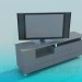 modello 3D Comodino sotto la TV - anteprima