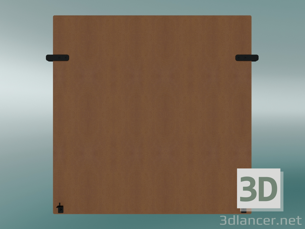 3d model High panel (interconnector) Outline (Refine Cognac Leather) - preview