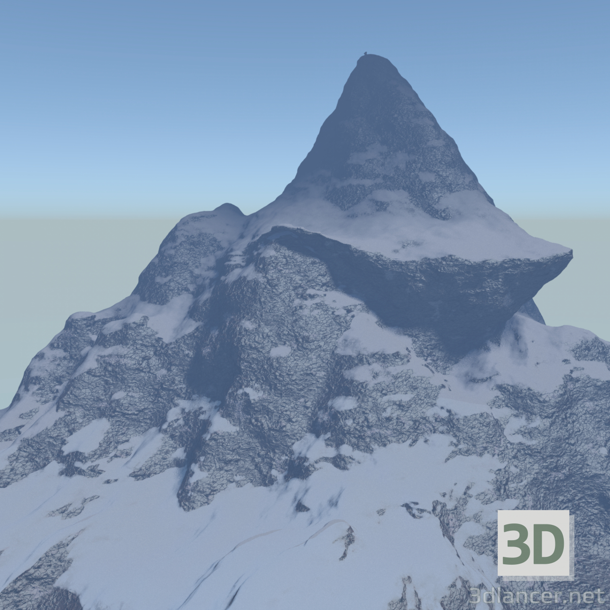 Schnee Klippen 3D-Modell kaufen - Rendern