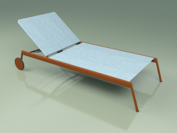 Chaise longue 007 (Metal Rust, Batyline Sky)