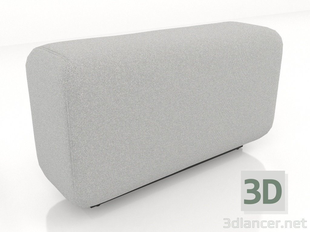 Modelo 3d Sofá modular baixo Back S - preview