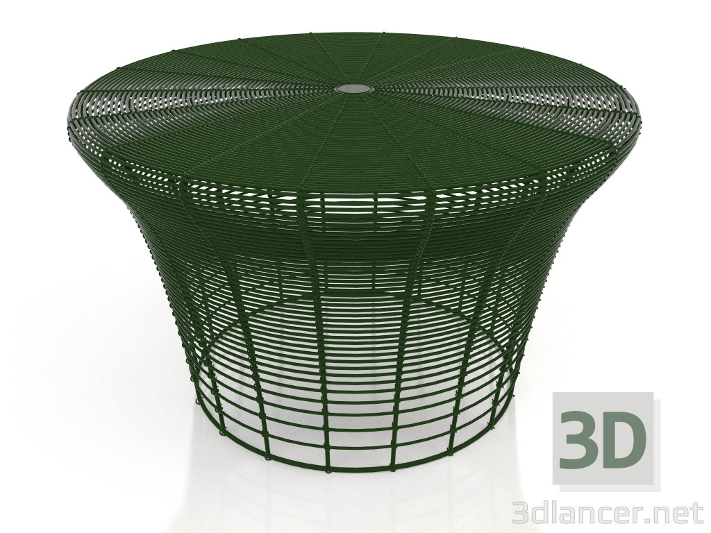 3d model Taburete bajo (Verde botella) - vista previa