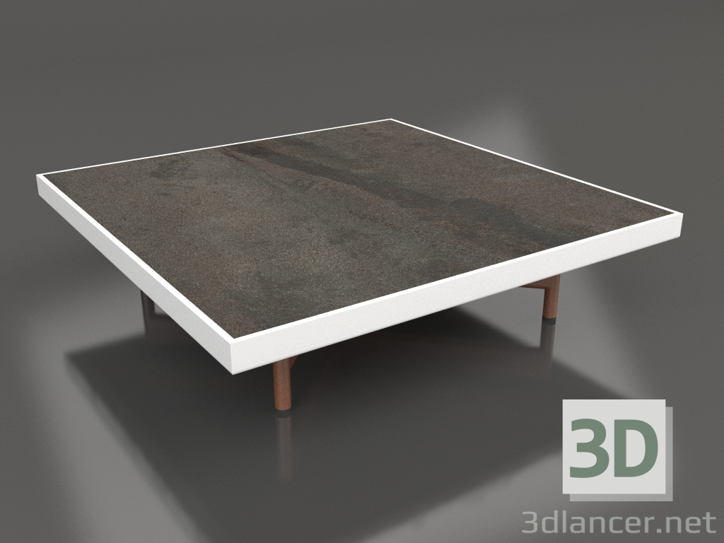 3d model Mesa de centro cuadrada (Blanco, DEKTON Radium) - vista previa