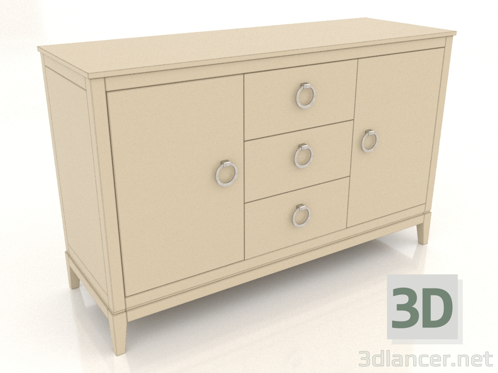 3d model Cómoda 2 (RAL 1015, opción 3) - vista previa