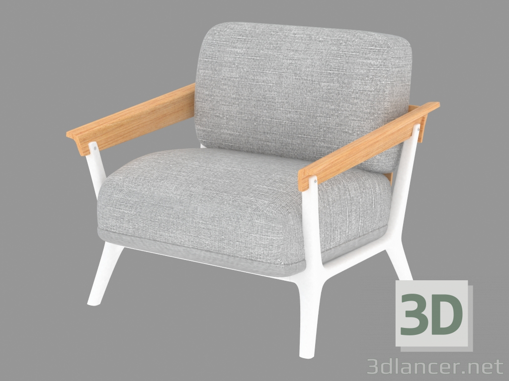 3d model Silla con marco de plástico Venezia - vista previa