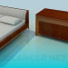 3d model Furniture in the bedroom - preview