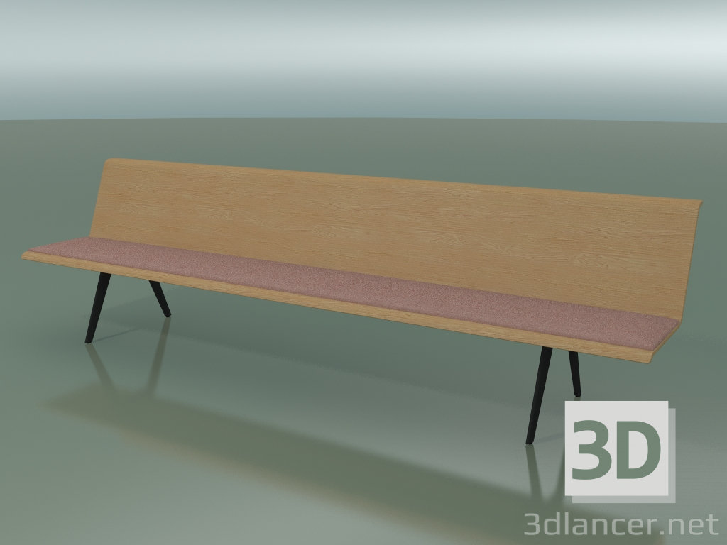 modello 3D Modulo centrale Eating 4614 (L 300 cm, Effetto rovere) - anteprima