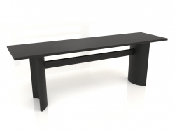 Mesa de jantar DT 05 (2200x600x750, madeira preta)