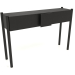 modèle 3D Table console KT 02 (poignée sans arrondi, 1200x300x800, bois noir) - preview