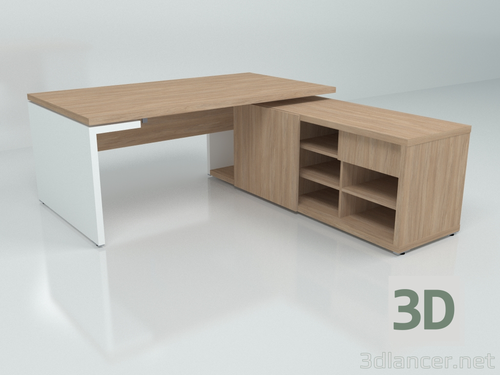 3D modeli Çalışma masası Mito MIT2P (2078x2080) - önizleme