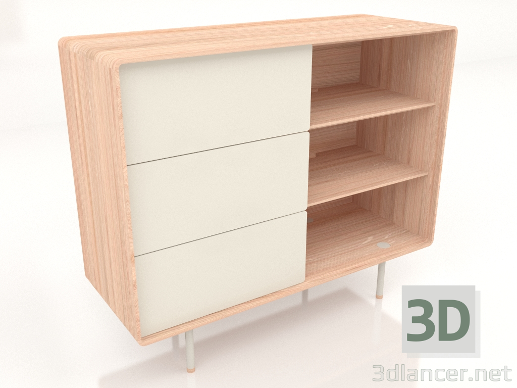 3d model Cajonera Fina 118 (Seta) - vista previa