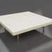 3d model Square coffee table (Gold, DEKTON Sirocco) - preview