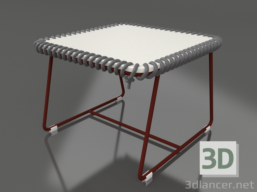 3D modeli Sehpa (Şarap kırmızısı) - önizleme