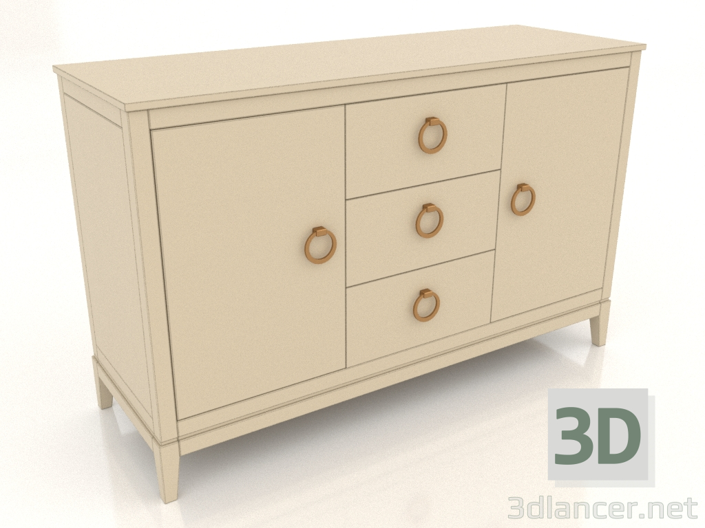 3d model Chest of drawers 2 (RAL 1015, option 4) - preview