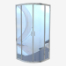 3d model Half-round cab 80 cm, transparent glass Funkia (KYP 052K) - preview