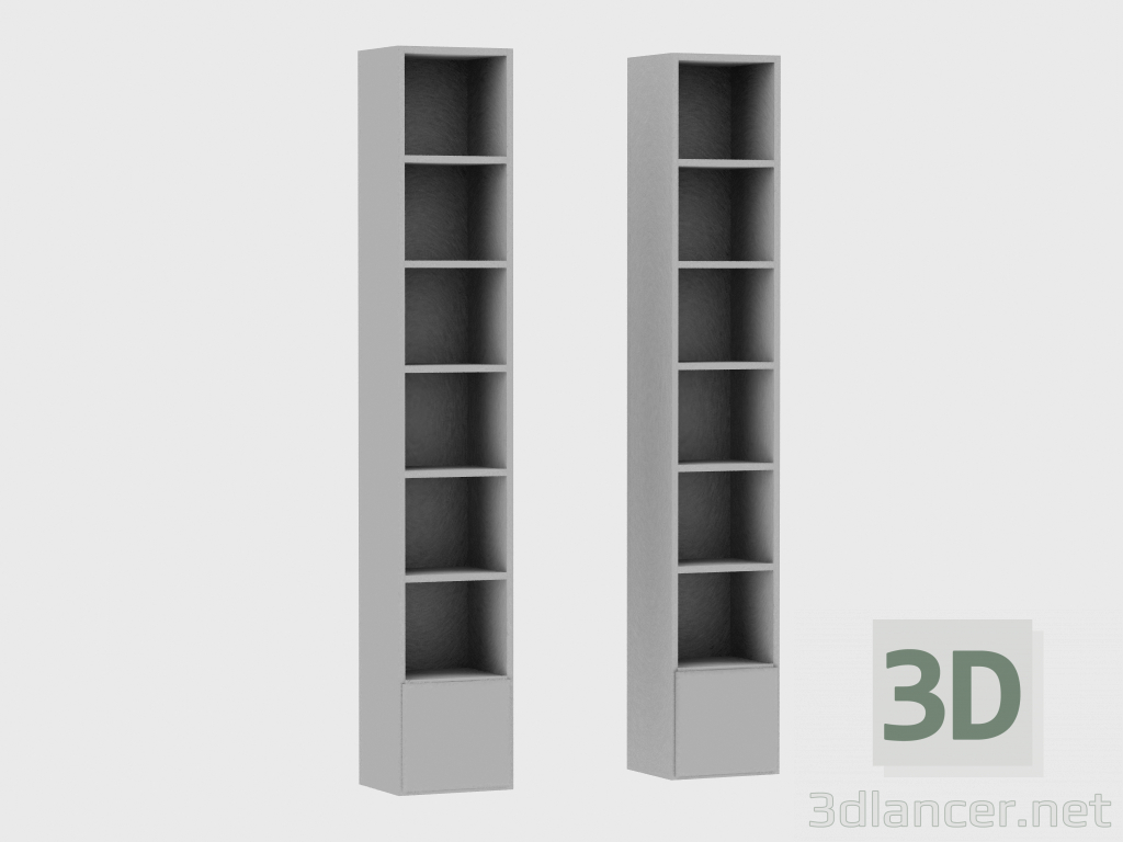 Modelo 3d Elementos do sistema modular IANUS MIDDLE WITH BACK (L268) - preview