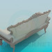 3d model Baroque sofa - preview