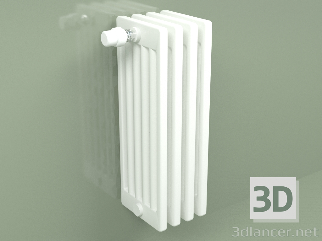 3d model Radiador Delta Laserline (DL6, H 600 mm, RAL - 9016) - vista previa