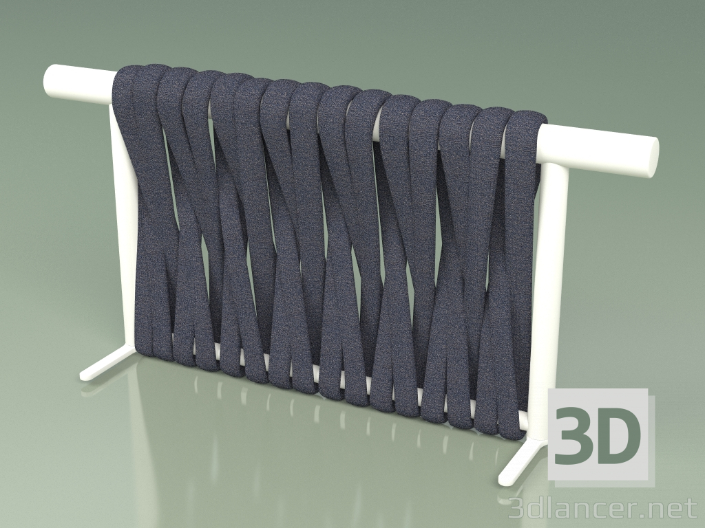 modello 3D Schienale del divano modulo 211 (Metal Milk, Grey-Blue Belt) - anteprima