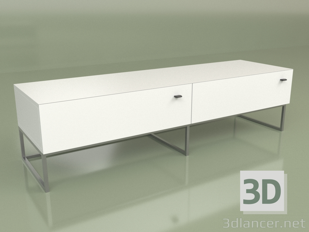 modello 3D Supporto TV Lf 220 (Bianco) - anteprima