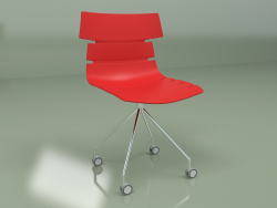 Chaise de retour sur roulettes (rouge)