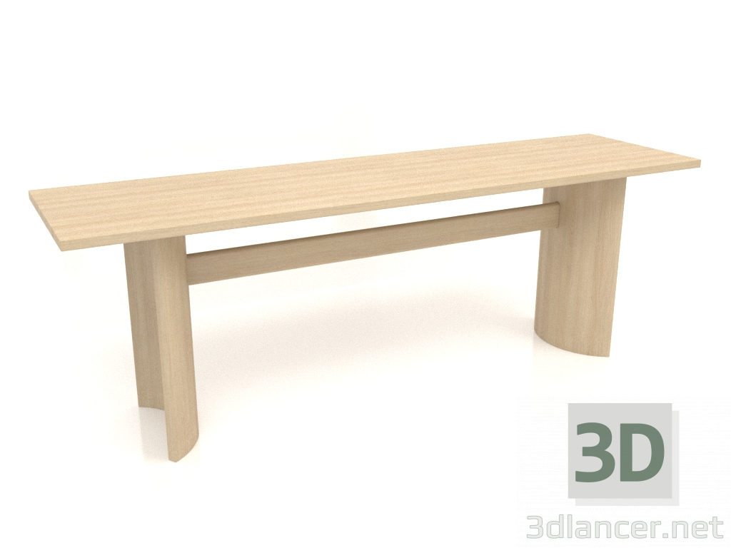 Modelo 3d Mesa de jantar DT 05 (2200x600x750, madeira branca) - preview