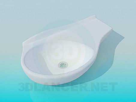 3d model Lavabo asimétrico - vista previa