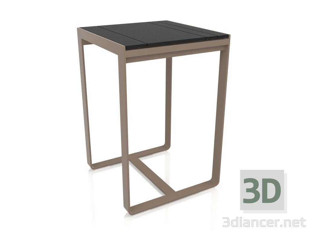 modello 3D Tavolo bar 70 (DEKTON Domoos, Bronzo) - anteprima