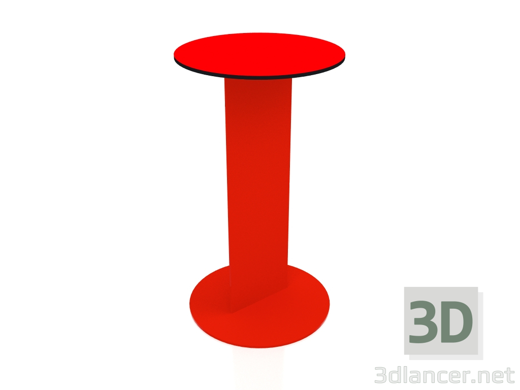 modèle 3D Table d'appoint (Rouge) - preview