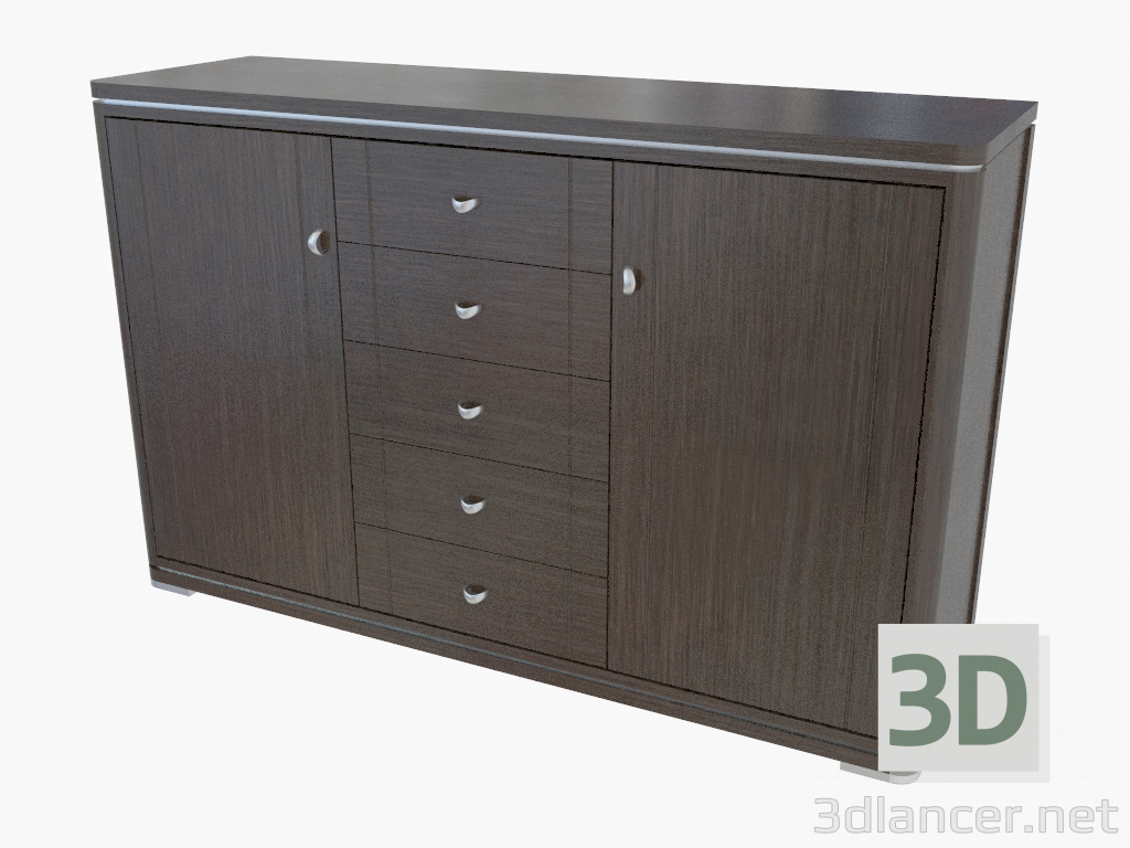 modèle 3D Buffet à trois sections (467-33) - preview