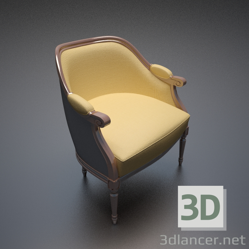 3D Modell Sessel - Vorschau