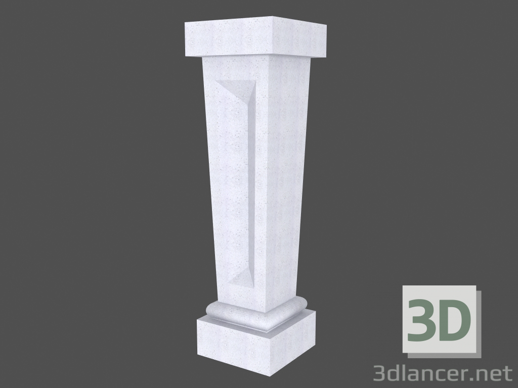 Modelo 3d Balaustrada (BB75SQ) - preview