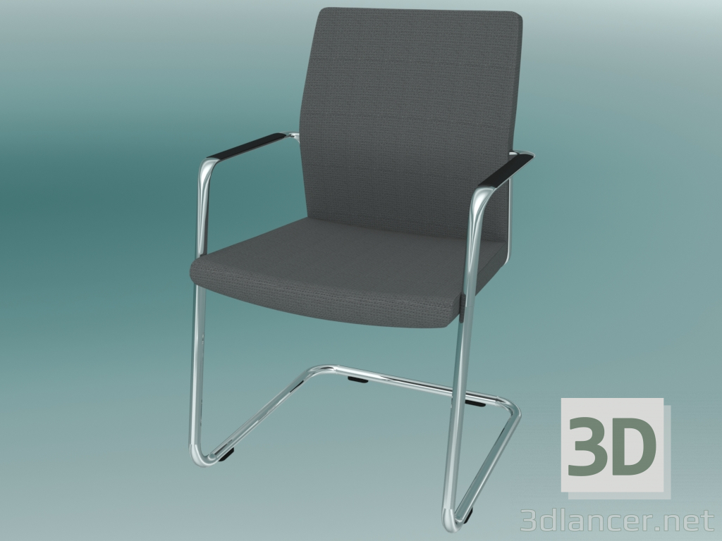 3d model Silla de visitante (21VN) - vista previa