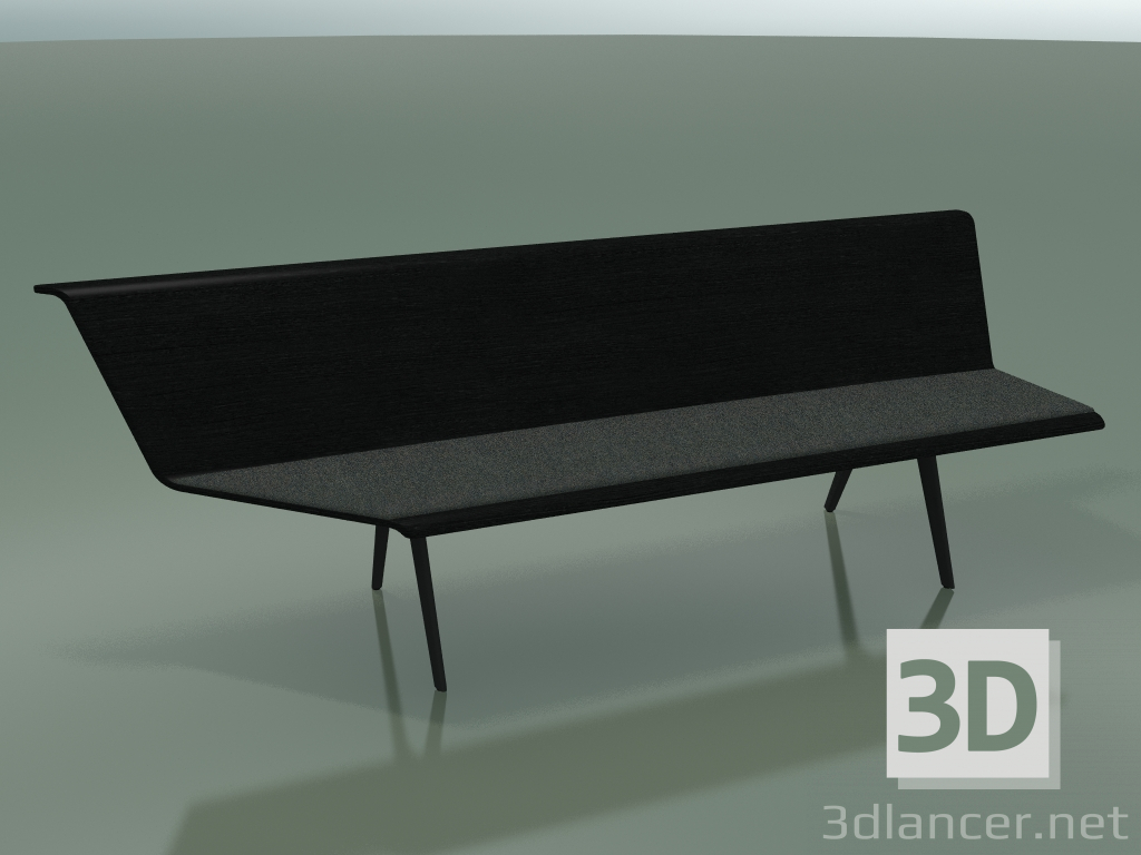 3d model Módulo angular Eating 4603 (L 240 cm, 90 ° a la derecha, negro) - vista previa