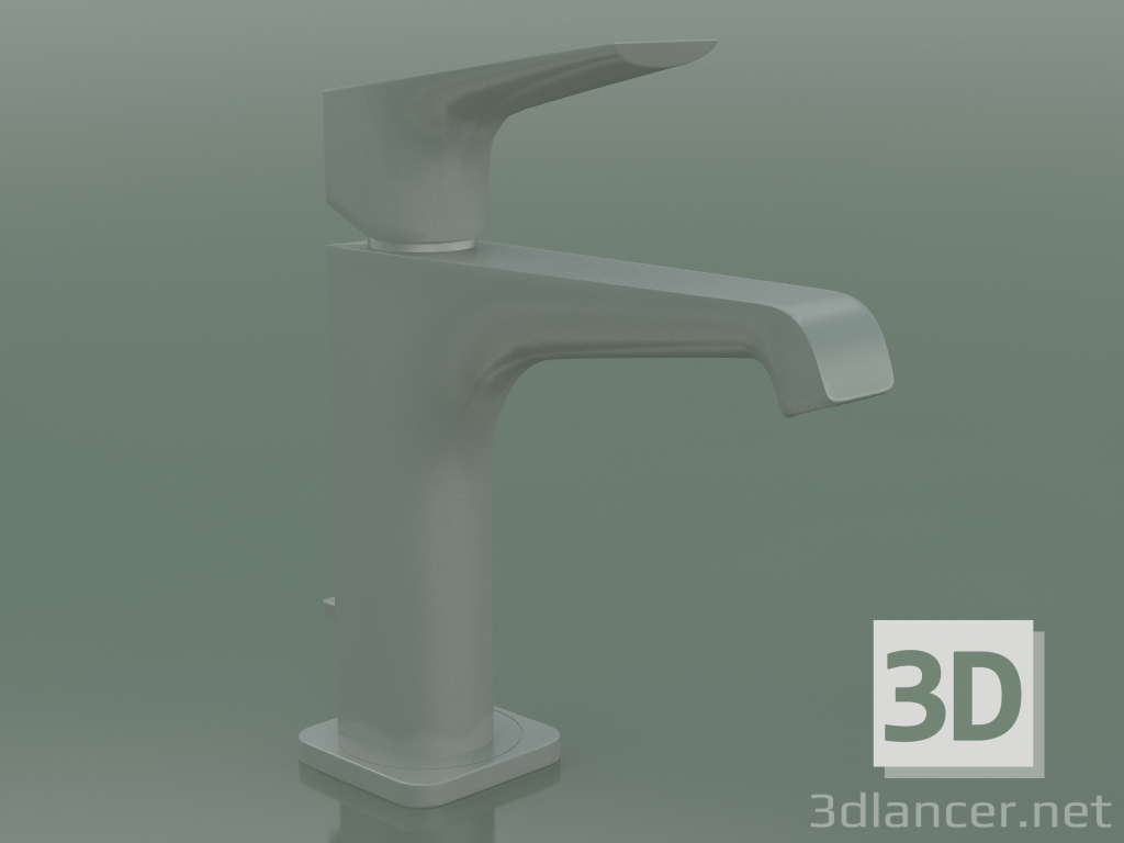 3d model Mezclador monomando de lavabo 130 (36110800, Óptica de acero inoxidable) - vista previa