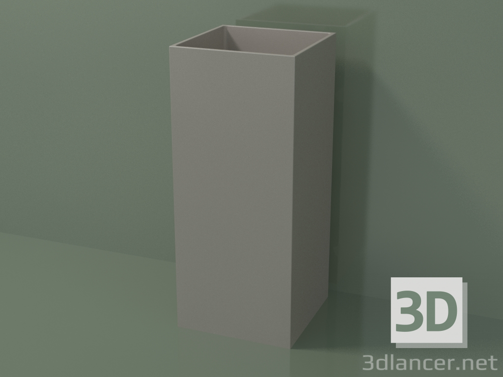 Modelo 3d Lavatório de chão (03UN16101, Clay C37, L 36, P 36, H 85 cm) - preview